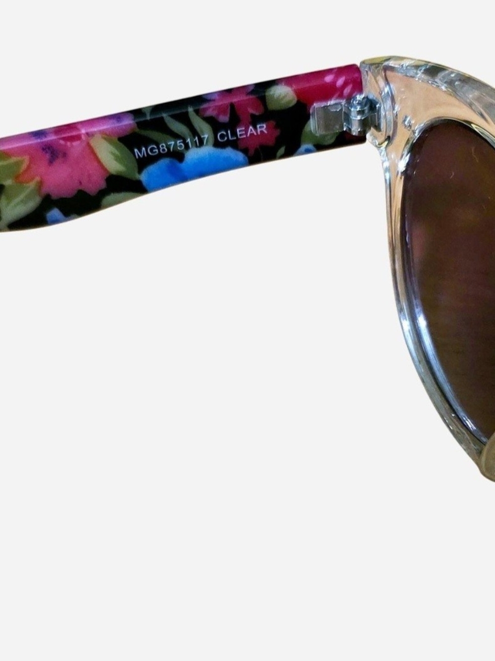 Madden Girl Clear & Floral Sunglasses & Black & Silver Sunglasses, Sunnies - Picture 3 of 8